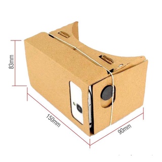 Kính cạc tông 3d thực tế ảo google cho thiết bị android ios cardboard 3d và nguồn phim thực tế ảo