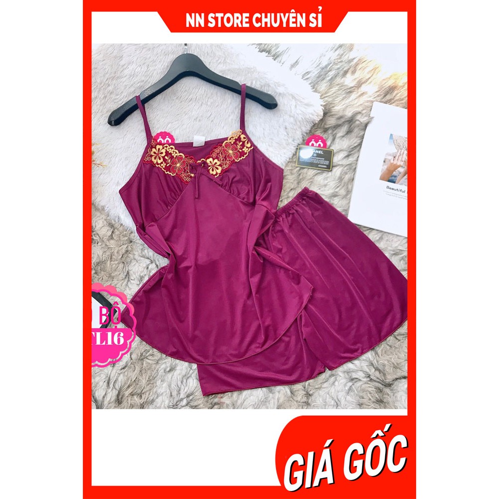 Đồ bộ nữ mặc nhà chất thun mềm mịn siêu mát lạnh phối ren dễ thương BTL thun lạnh đùi tổng hợp