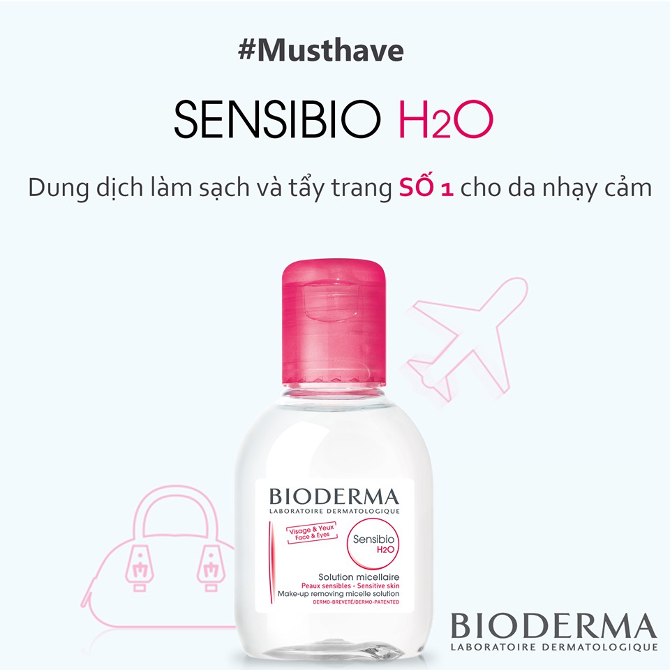 Nước tẩy trang và làm sạch dành cho da nhạy cảm Bioderma Sensibio H20 (Nhập khẩu)