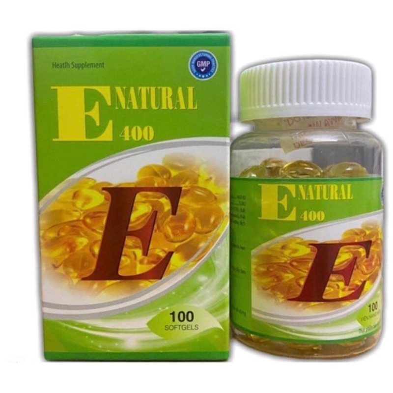 Viên uống Vitamin E400 Natural 100v- hỗ trợ đẹp da,chống lão hóa