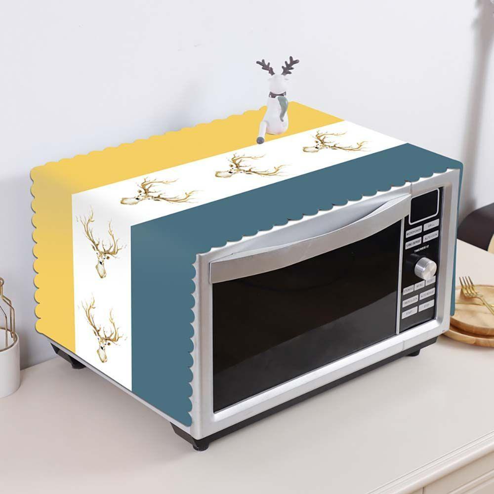 Tấm Phủ Lò Vi Sóng Bằng PVC Chống Bụi Thời Trang Đơn Giản