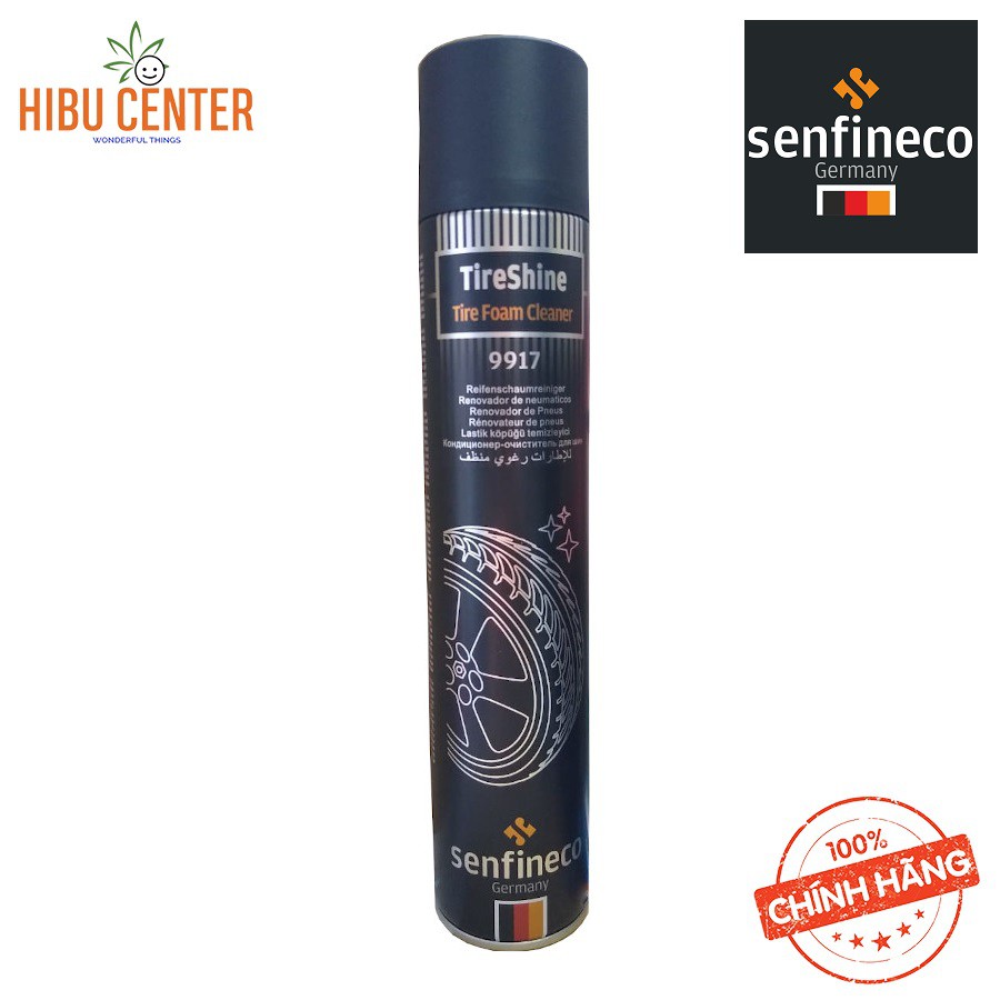 Chai Vệ Sinh Lốp Xe SENFINECO 9917 – 400ML Tire Schine Tire Foam Cleaner – Hàng Đức Chính Hãng – HIBUCENTER