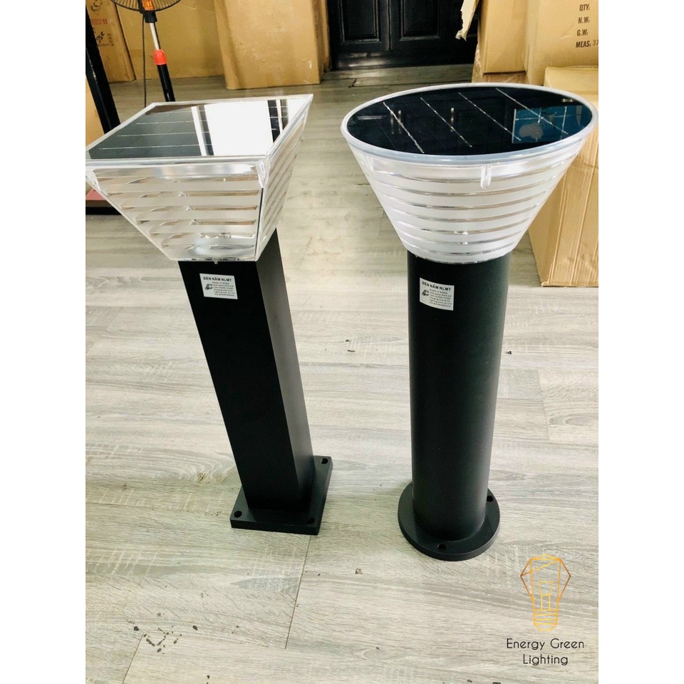 Đèn Cột Sân Vườn Energy Green Lighting Hình Nón DSV-2160 - Chiều Cao 60cm - Sử Dụng Điện Và Dùng Năng Lượng Mặt Trời