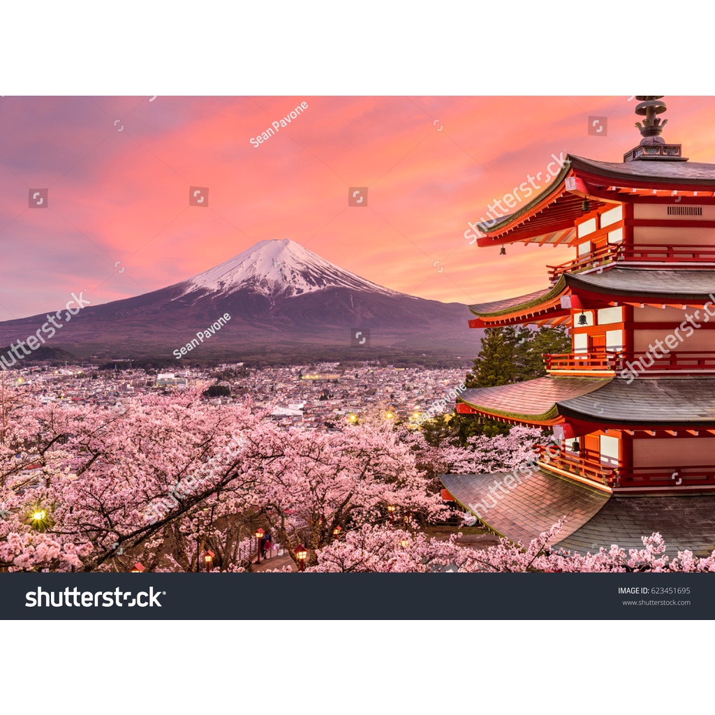 Tranh lụa 3D Phong cảnh Nhật Bản giá rẻ, chất lượng cao