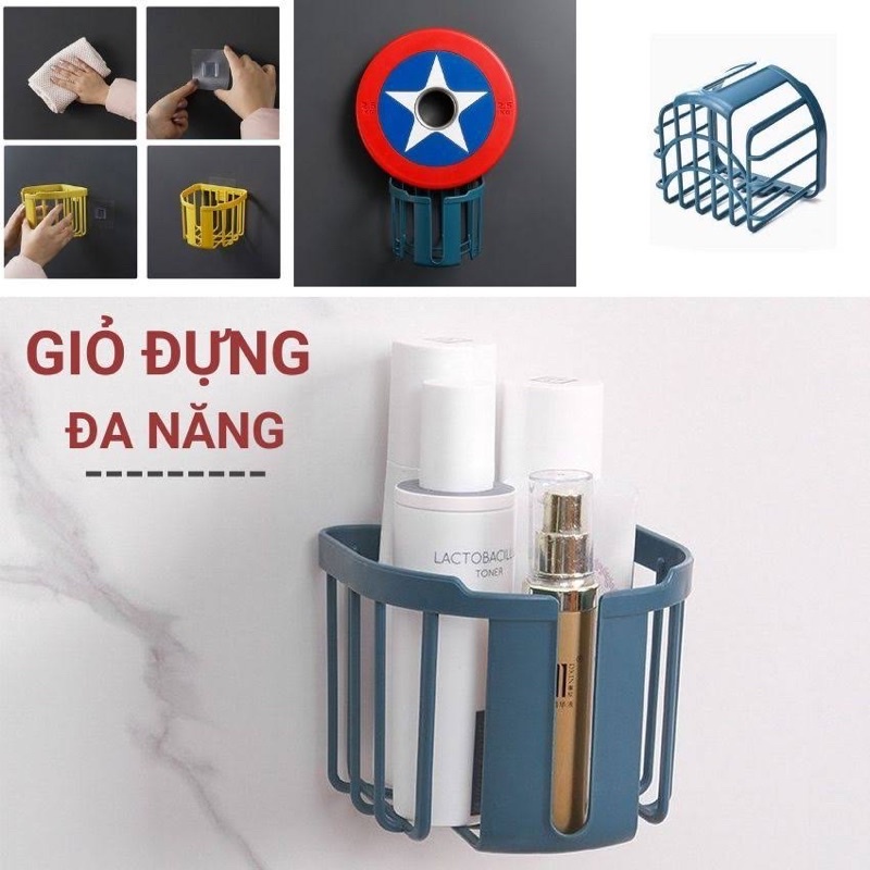 Giỏ đựng giấy vệ sinh dán tường