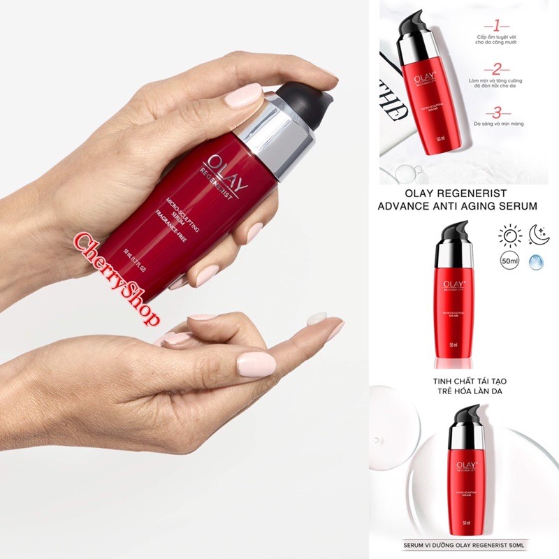 [Hàng USA]Tinh Chất Serum Dưỡng Da Chống Lão Hoá Olay Regenerist Regenerating Serum (50ml)