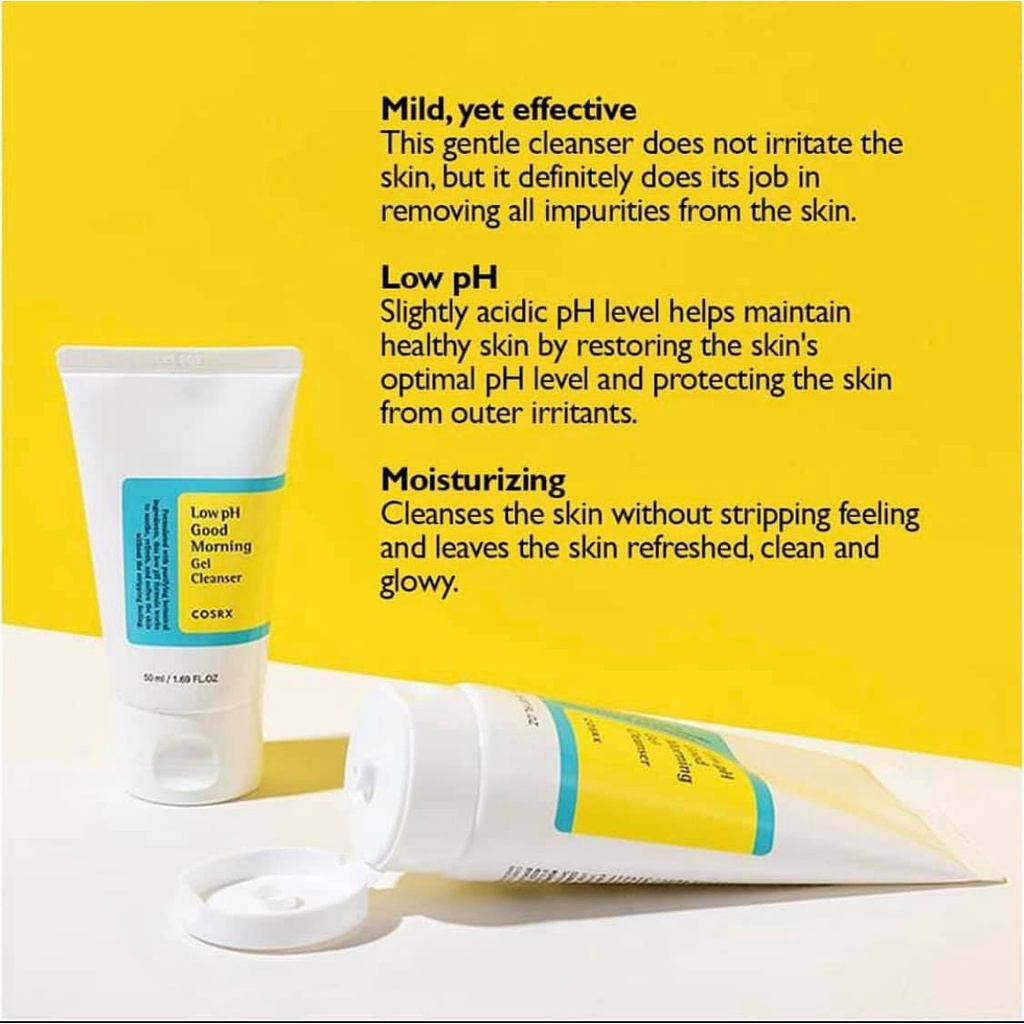 Sữa Rửa Mặt Dạng Gel COSRX LOW PH GOOD MORNING GEL CLEANSER 150ml