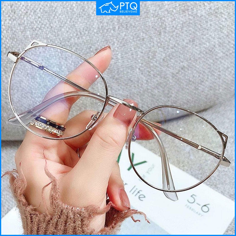 Kính Chống Ánh Sáng Xanh Hình Tai Mèo Dễ Thương Cho Nữ