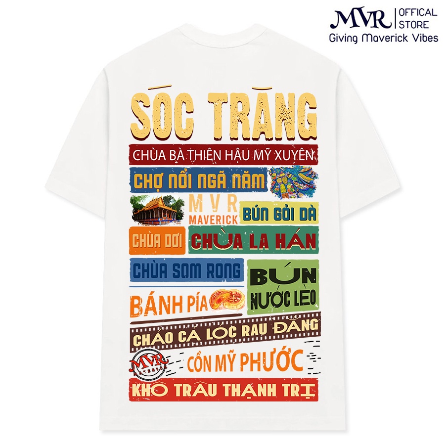 Áo thun Sóc Trăng Ver2 in 2 mặt Unisex phông rộng tay lỡ cotton ao cặp gia đình du lịch fact UNDER MVR BB4162