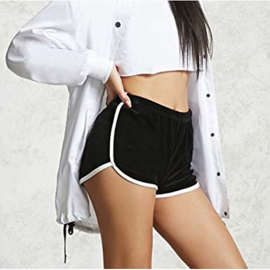 Quần short nữ làm quần thể thao mặc nhà chất cotton thấm hút freesize dưới 60kg rẻ đẹp