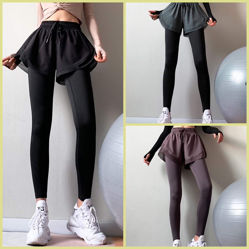 Quần legging nữ tập Gym Yoga 2 lớp | Quần tập gym nữ, tập thể thao chạy bộ LEGGING02