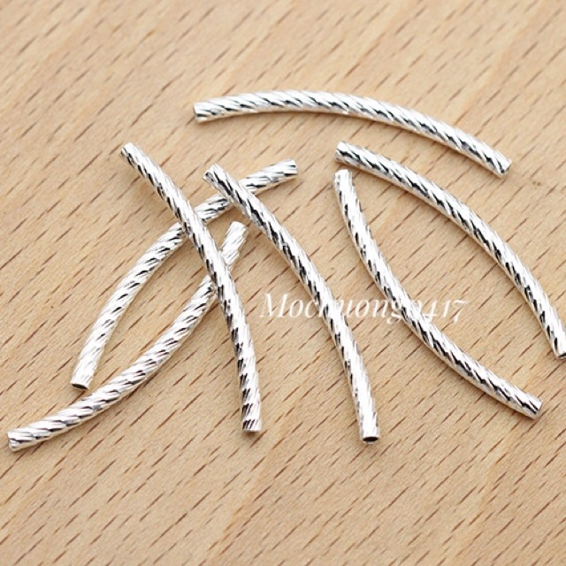 ✅ BÁN SỈ ✅ Charm ống bạc, ống xoắn hàng đẹp - Bạc xịn loại 1, PH089