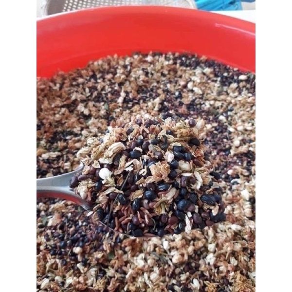 1kg Gạo lứt đỗ đen mix hoa nhài, lá sen lá dứa cỏ ngọt