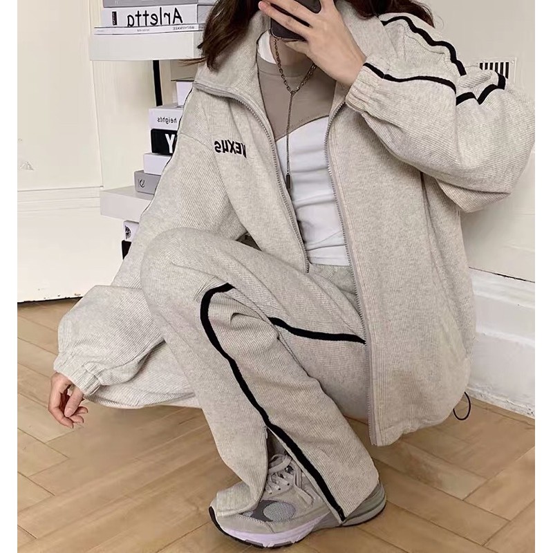 Set nỉ nhung thể thao Ulzzang dày dặn siêu cá tính ❤️ | BigBuy360 - bigbuy360.vn