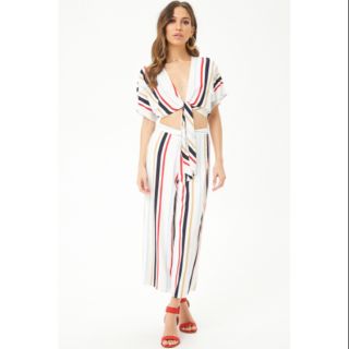 Set croptop quần ống suông f21 vnxk