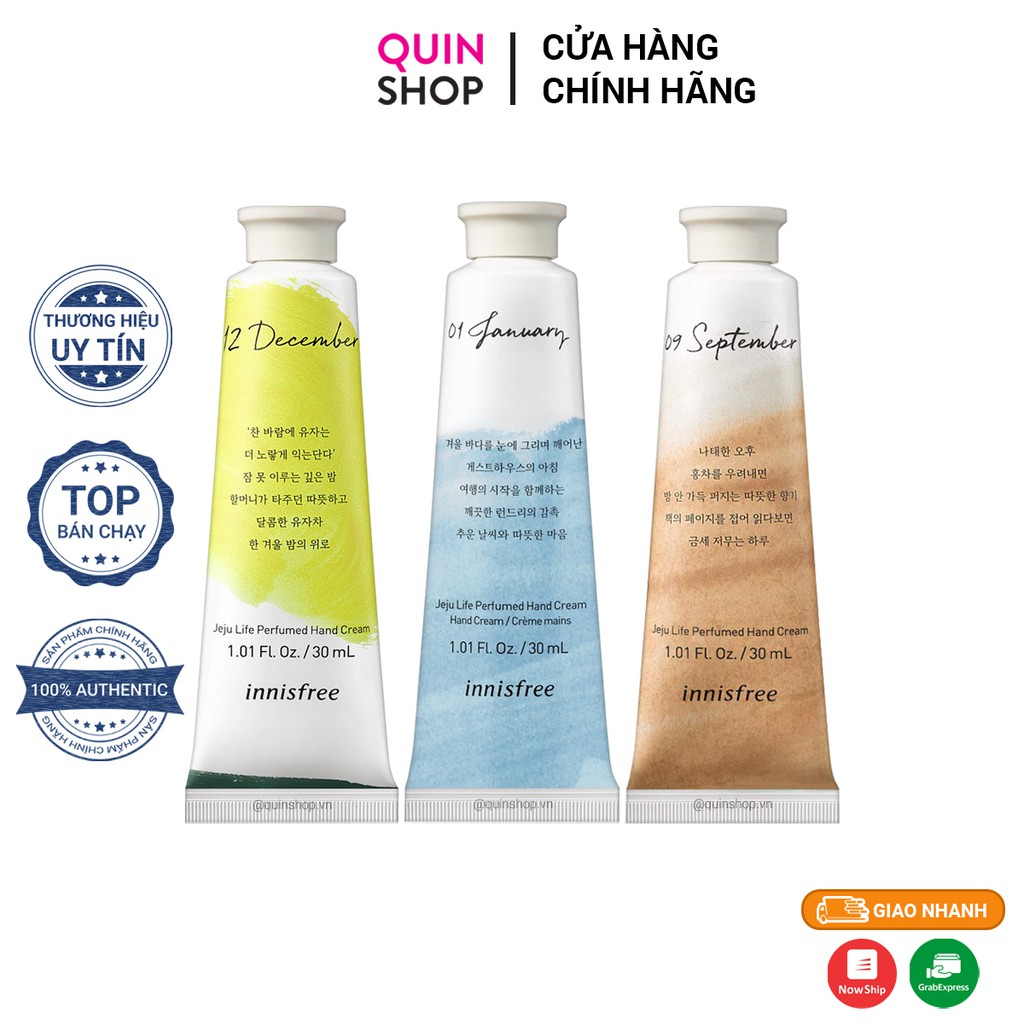 Kem Dưỡng Da Tay Innisfree Jeju Life Perfumed Hand Cream | BigBuy360 - bigbuy360.vn