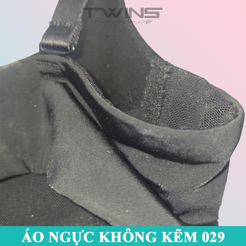 Áo ngực không gọng nữ nâng ngực Lovely 029 mút ép vừa mềm mịn màu trơn cúp xéo ôm ngực size 34-36-38