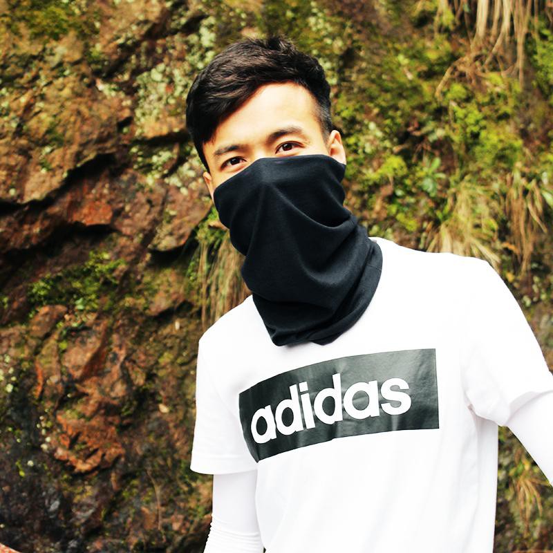 khăn trùm mặt chống nắng nam MÀU ĐEN, khăn bịt mặt chống nắng nam dạng ống trùm đầu đi xe máy đi phượt