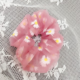 Dây buộc tóc Scrunchies hoa cúc