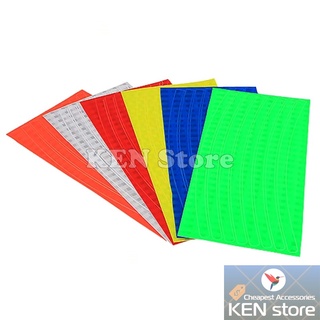 Bộ 8 miếng decal phản quang dán mâm xe đạp, mâm xe máy
