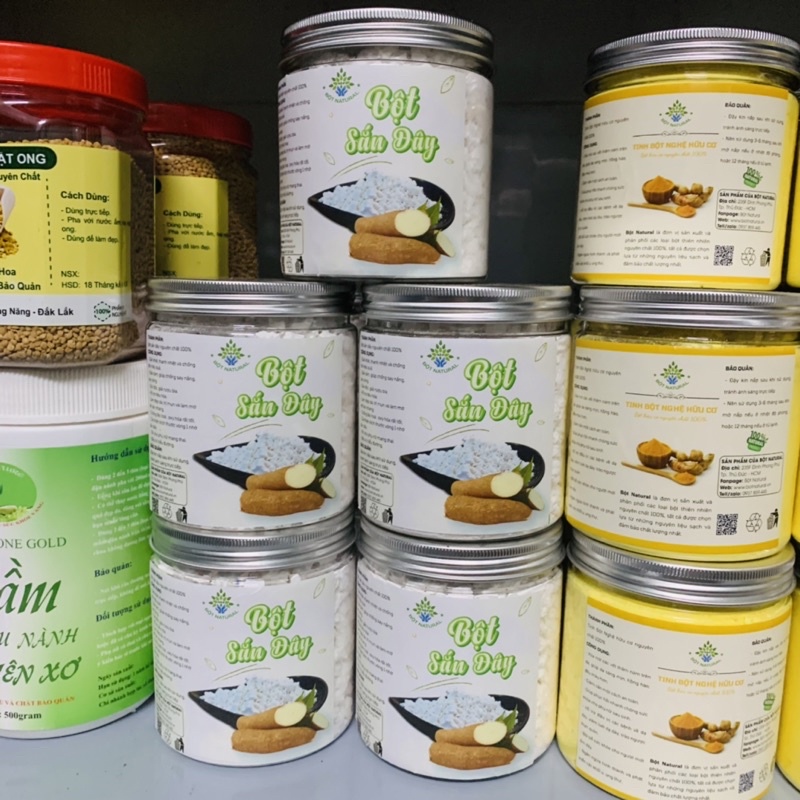 Bột sắn dây nguyên chất 100% 350GR - thanh nhiệt, giải cảm, giải khát, đẹp da, cứu tinh của chị em phụ nữ | Bột Natural