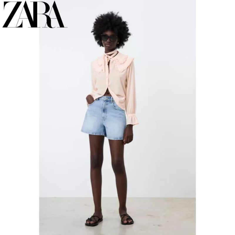 Áo Sơ Mi ZARA Frilly Mới