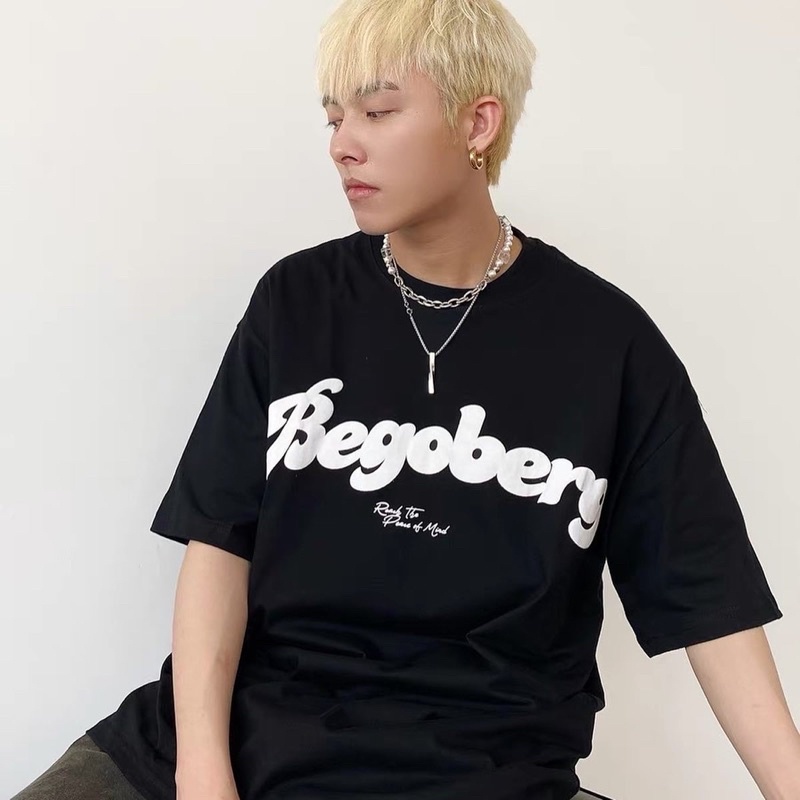 Áo thun tay lỡ nam nữ,in chữ Bery 2 màu