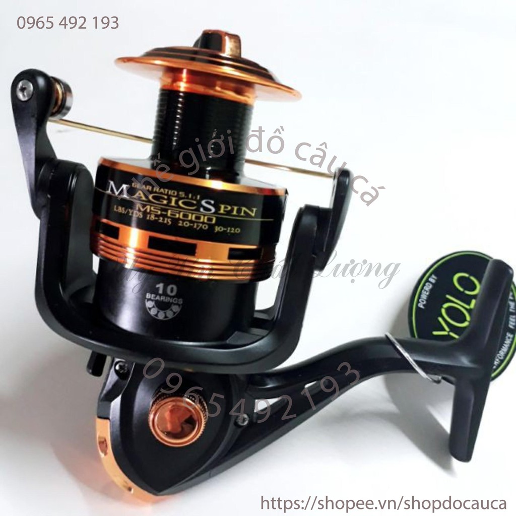 Máy câu 10 bạc đạn yolo magic spin 6000. ( rẻ vô địch )