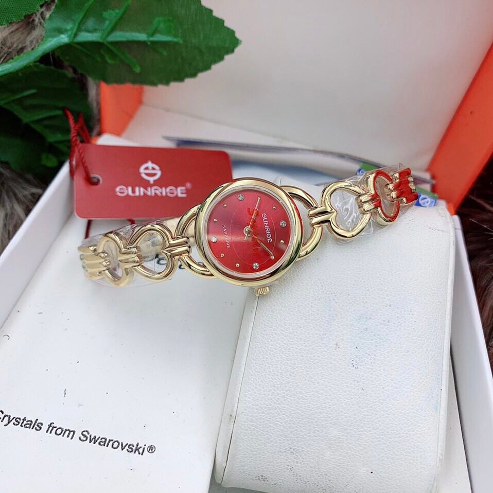 Đồng hồ Nữ Sunrise SL680SWA dây trái tim chính hãng