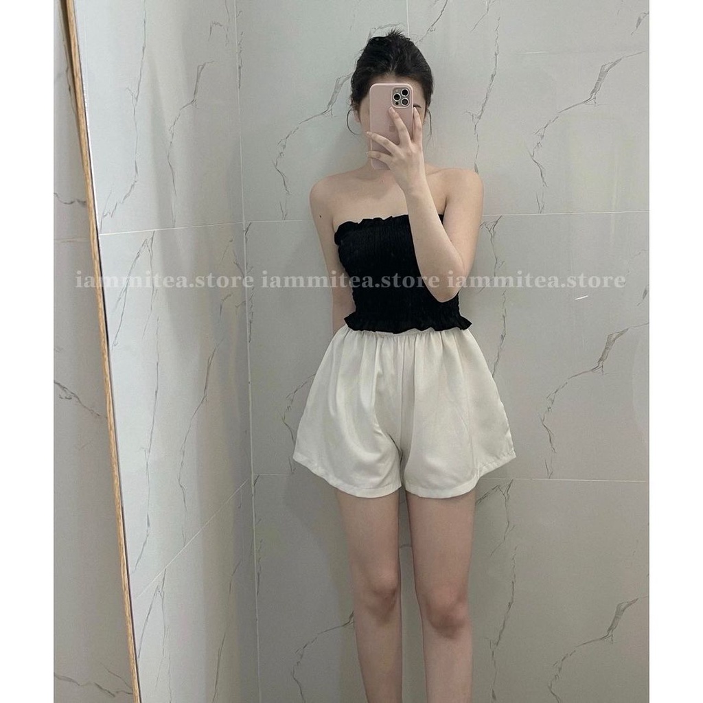 Laily Top - Áo ống bèo nhún siêu xinh