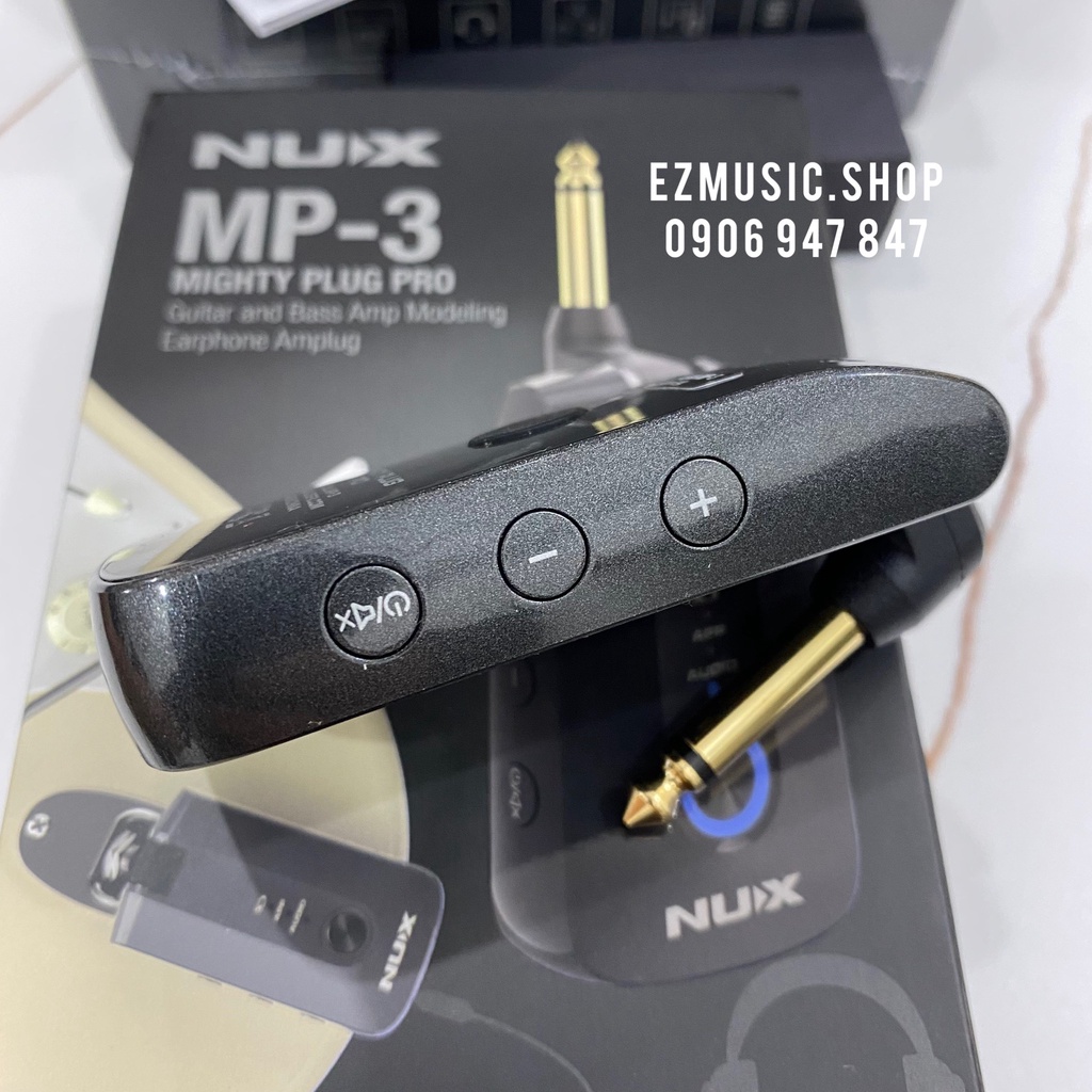 NUX MP-3 Mighty Plug Pro - Amplug dành cho guitar bass/electric/acoustic có bluetooth