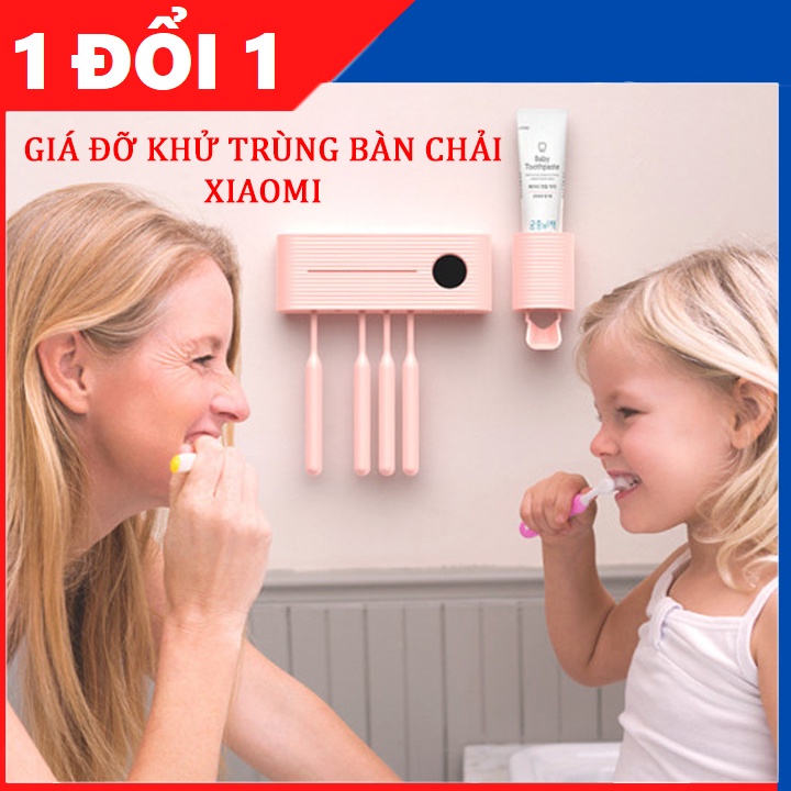 Giá đỡ khử trùng bàn chải đánh răng thông minh Xiaomi  cảm biến diệt khuẩn bằng đèn UVC