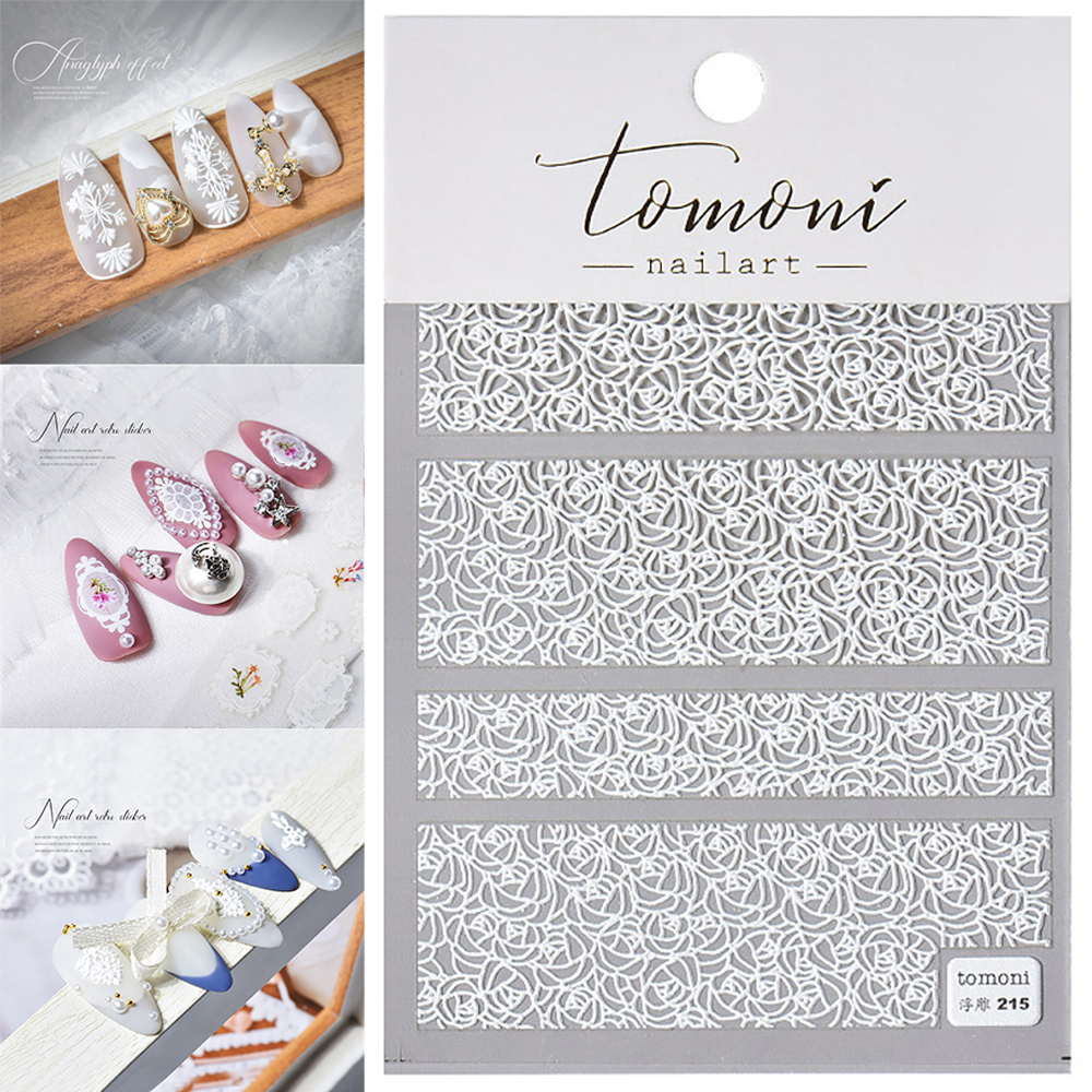 Nhãn dán 5D họa tiết bohemian trang trí móng DIY chống nước