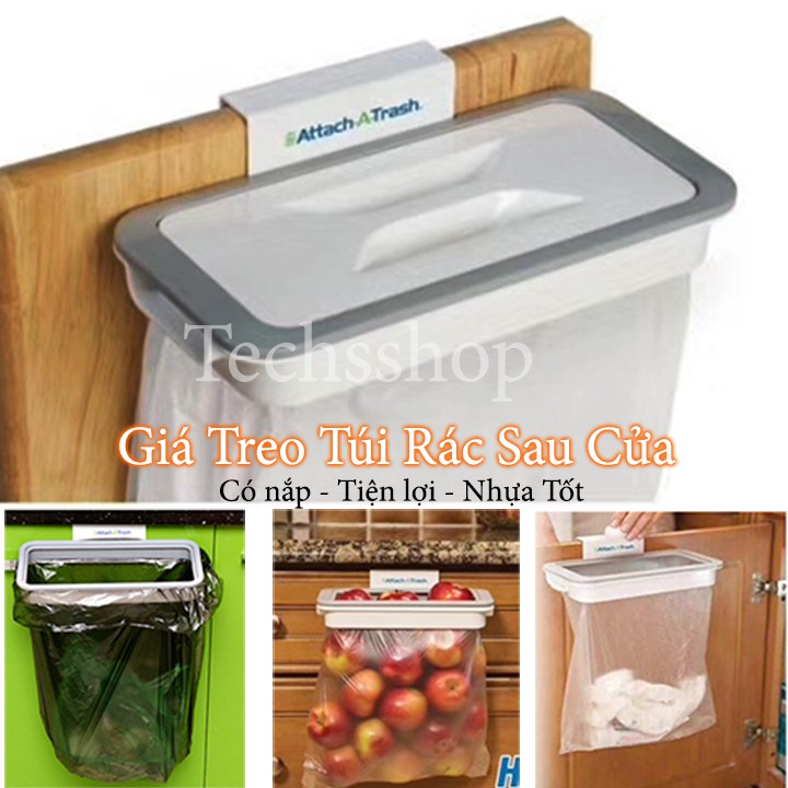 Giá treo túi đựng rác tiện lợi - Attach a trash - kệ treo túi rác di động