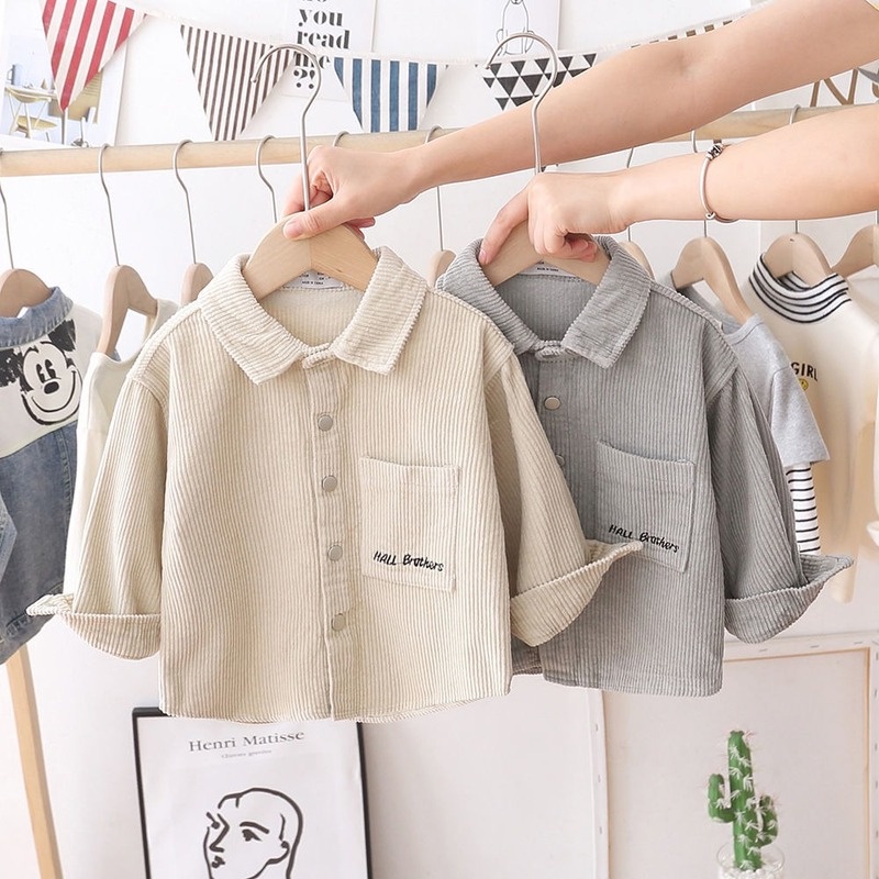 Áo khoác nhung mỏng tay dài thời trang cho bé