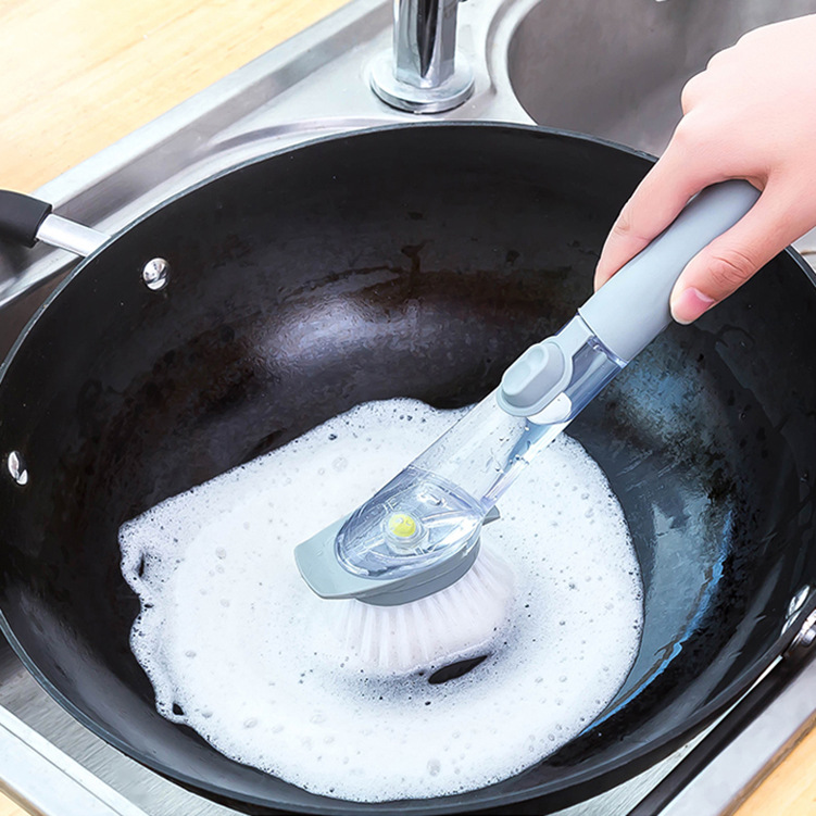 Bàn chải vệ sinh tự động khuếch tán nước rửa chén cho đồ dùng nhà bếp