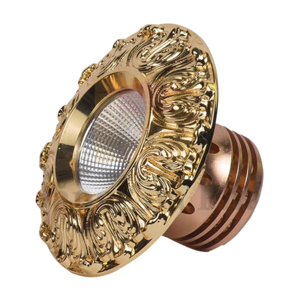 Đèn âm trần cổ điển Gold 18K Premier,đèn Led cao cấp Version 2019 thiết kế hiện đại Chính hãng TLC - Bảo hành 24 Tháng
