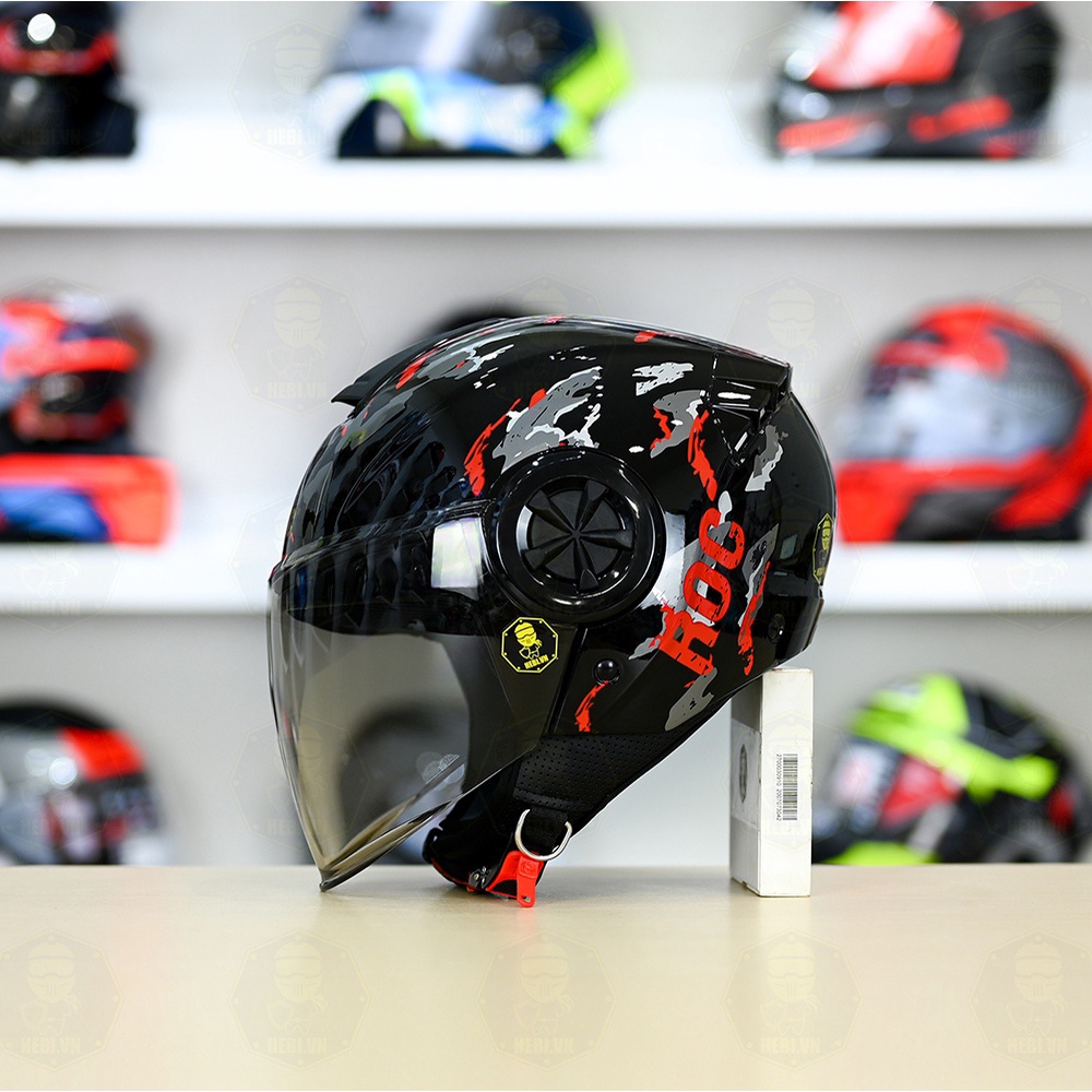 Mũ Bảo Hiểm 3/4 ROC 06 Gọn Đẹp form giống Yohe 851 - Helmets 4U