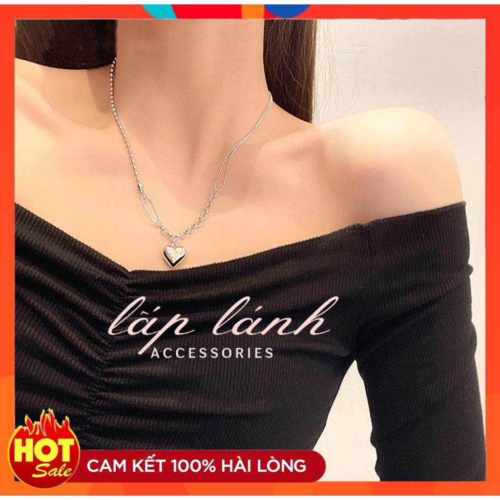 [HOT] VÒNG CỔ DÂY CHUYỂN HÌNH TIM PHỐI BI THỜI TRANG CÁ TÍNH NỔI BẬT PHONG CÁCH HÀN QUỐC 222VC054