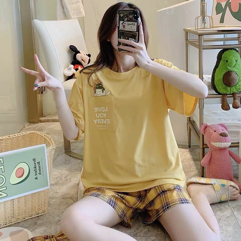 Bộ đồ măc nhà Cotton - Trẻ trung xinh đẹp