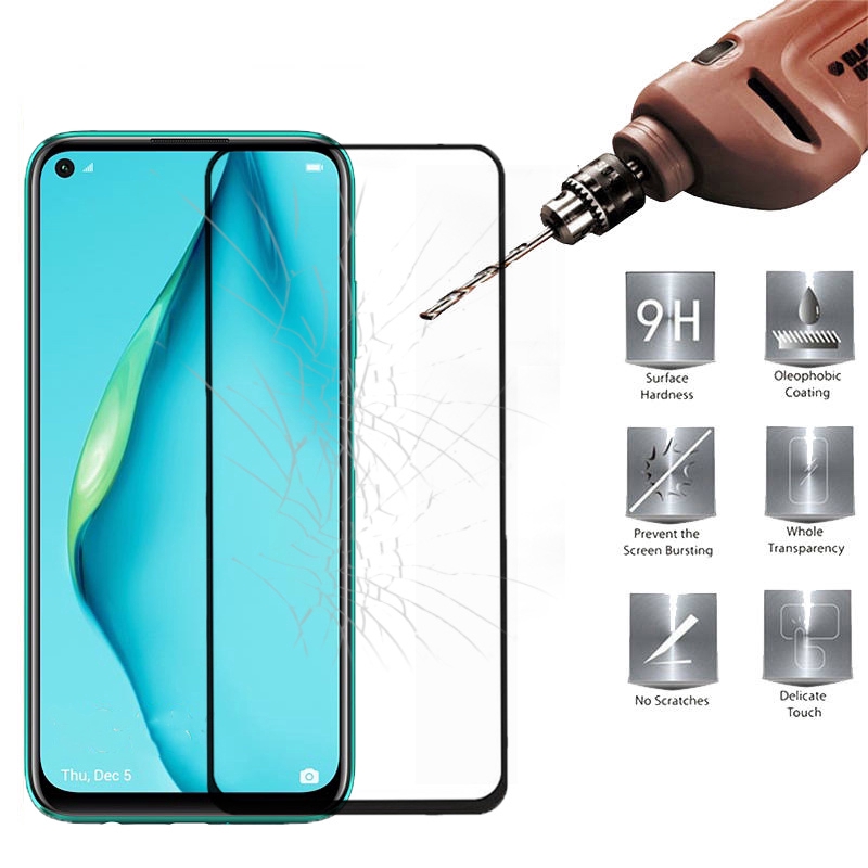 Kính cường lực 9D bảo vệ toàn diện cho Huawei Nova 7i 7 6 Pro SE 5T 4 4E 3 3i 2s 2 Plus 5G 7SE 6SE