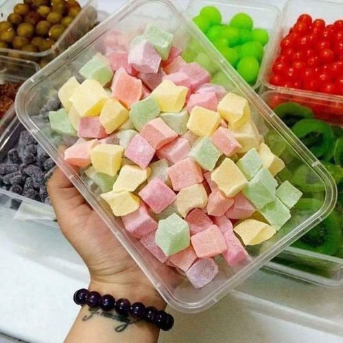 Keo  Dâu Dẻo Sữa Đà lạt _ Mềm Vị Ngọt Dịu Hộp 500G