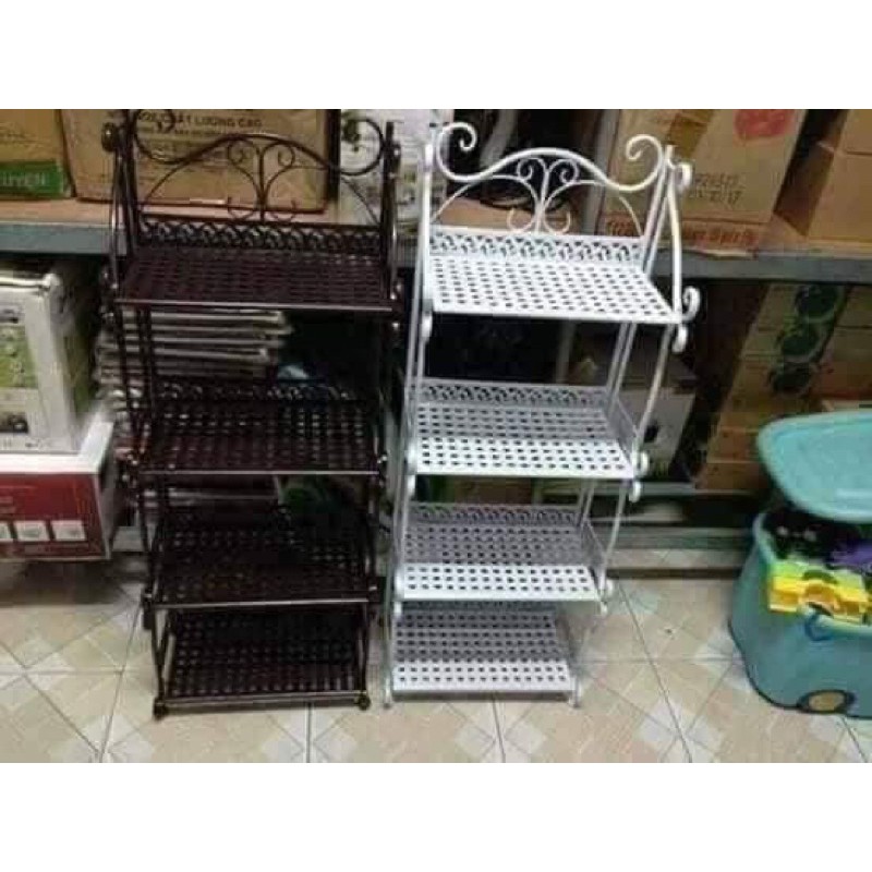 Kệ sắt 4 tầng hoa văn