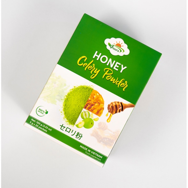 Bột cần tây mật ong Visora 100g (20 gói*5g)