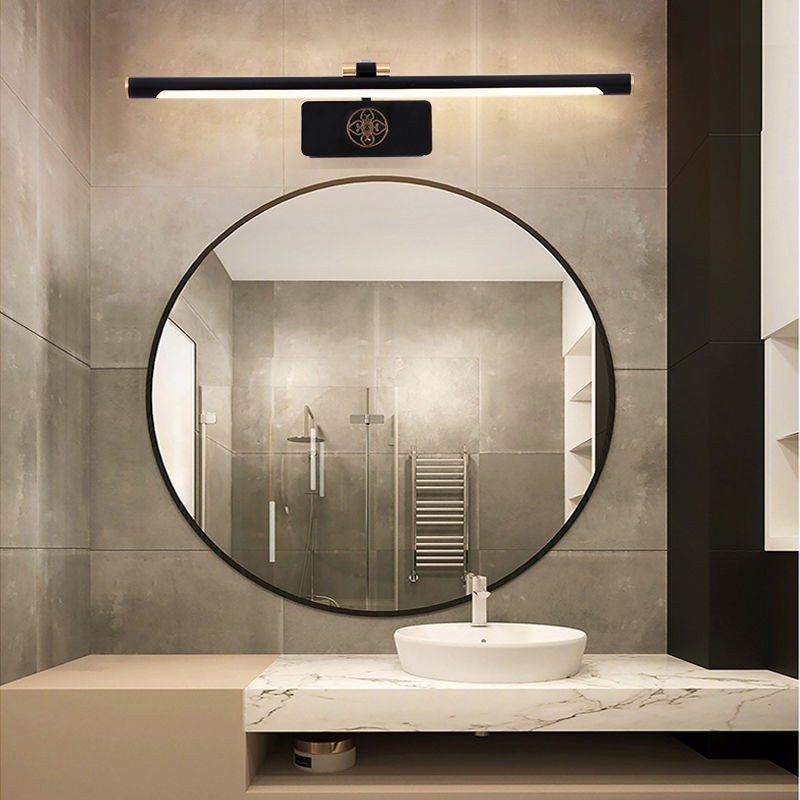 ▲▲☫Đèn gương dẫn đầu đục lỗ miễn phí trang điểm phòng tắm tối giản hiện đại tường Bắc Âu bàn kiểu