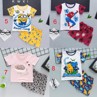 Bộ đồ ba lỗ cho bé trai mẫu cá mập