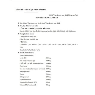 Yến sào nữa non Gold [bồi bổ sức khỏe]