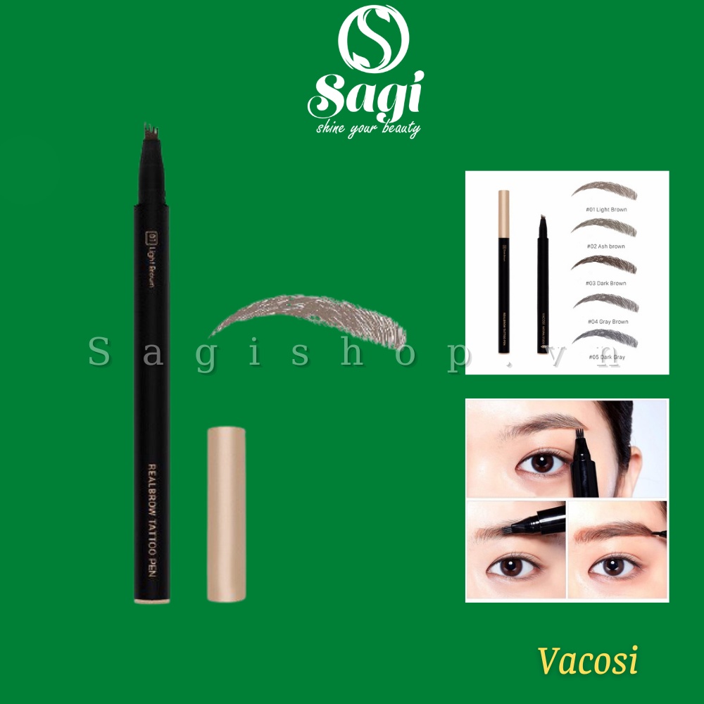 Bút kẻ mày Vacosi Realbrown Tattoo