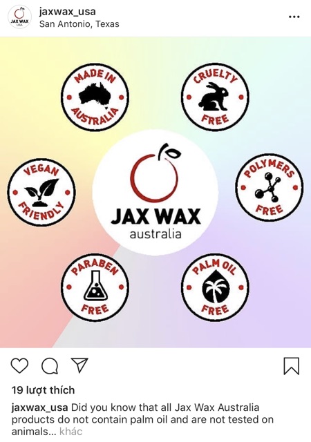 JAX WAX NHẬP KHẨU ÚC TẨY LÔNG TRIỆT LÔNG TẬN GỐC 300G TẶNG KÈM QUE WAX