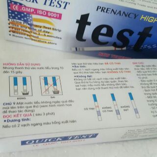 QUE THỬ THAI QUICK TEST
